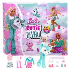 Adventes kalendārs Barbie Cutie Reveal HJX76 HJX76, 29 cm