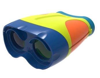 Žaisliniai žiūronai Buki France Jumelles Binoculars 9001, 14 cm x 10 cm, mėlyna/žalia/oranžinė