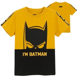T-krekls pavasaris/vasara, bērniem Cool Club Batman LCB2810104, melna/dzeltena, 104 cm