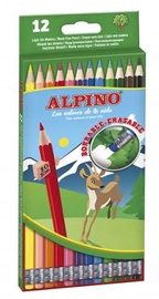 Цветные карандаши Alpino Erasable Pencils, 12 шт.