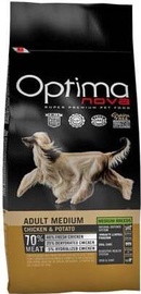 Sausā suņu barība Optima Nova Adult Medium GF Chicken & Potato, vistas gaļa/kartupeļi, 12 kg