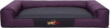 Кровать для животных Hobbydog Victoria VICBCM6, черный/бордо, L