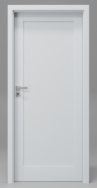 Siseukseleht Domoletti DOMINO, parempoolne, hall, 204 x 64.4 x 4 cm