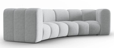 Dīvāns Micadoni Home Lupine Rounded, gaiši pelēka, 322 x 135 cm x 70 cm