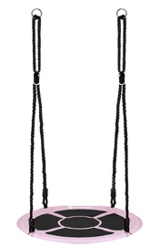 Качели-гнездо Springos Nest Swing, 110 см, черный/розовый