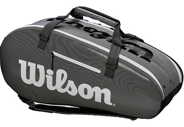 Спортивная сумка Wilson Super Tour, черный/серый, 760 мм x 330 мм x 290 мм