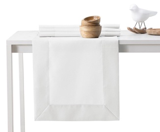 Galda celiņš DecoKing Pure BRD, balta, 120 x 40 cm