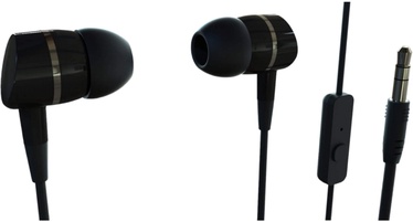 Ieliekamās vadu austiņas in-ear Vivanco Smartsound 38009, melna
