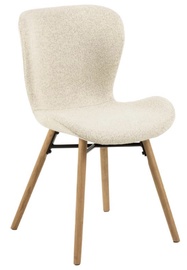 Стул для столовой Batilda A1, дубовый/кремовый, 53 см x 47 см x 82.5 см