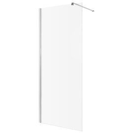 Dušo sienelė Invena Walk-In, 100 cm x 200 cm, skaidri/chromo