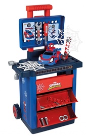 Žaislinis meistro įrankių rinkinys Smoby Workshop Spidey, mėlyna/raudona