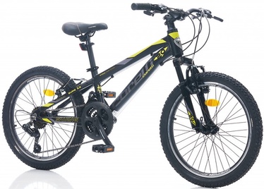 Детский велосипед Corelli Swing 3.2, черный/зеленый, 10", 20″