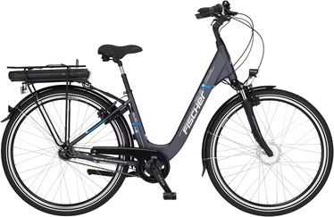 Elektriskais velosipēds Fischer ECU 1401, 17" (44 cm), 28", 250 W, 15 Ah, antracīta