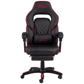 Игровое кресло Actona Gaming Deskchair Canyon, черный/красный