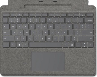 Klaviatūra Microsoft Surface Pro Surface Pro Signature Keyboard Platinum EN, platīna, bezvadu