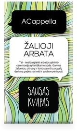Aroomikotike Acappella Green Tea 11 g, bergamott, tsitruselised, rohelised noodid.