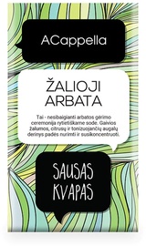 Aromātiskais maisiņš Acappella Green Tea 11 g, bergamots, citrusaugļi, zaļās notis.