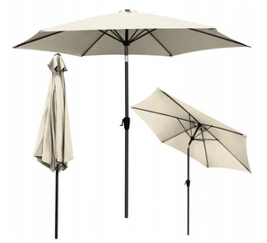 Dārza saulessargs Outdoor Umbrella, bēša (bojāts iepakojums)