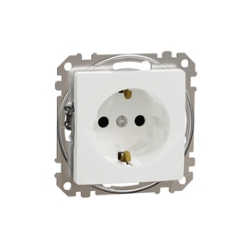 Ligzda Schneider Electric Sedna Design, Iezemēta rozete, IP20, balta