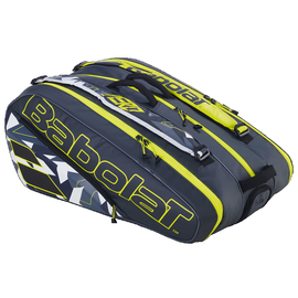 Спортивная сумка Babolat Pure Aero X12 2023, черный/желтый/серый, 73 л