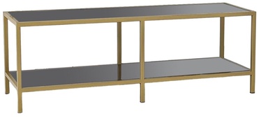 TV-laud Kalune Design Basic, kuldne/tumehall, 130 cm x 40 cm x 45 cm