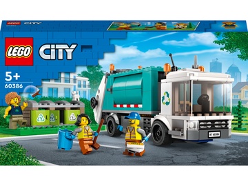 Konstruktors LEGO® City Atkritumu pārstrādes auto 60386, 261 gab.