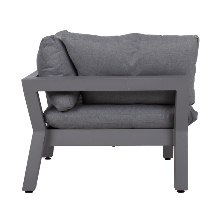 Moduļu dīvāns Fluffy 13792, pelēka, 93 x 93 cm x 66 cm