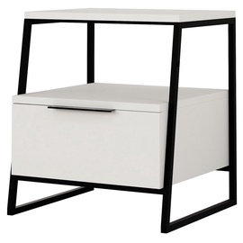 Naktinis staliukas Kalune Design Pal 855DTE3514, baltas, 40 x 45 cm x 50 cm