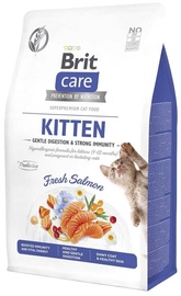 Sausā kaķu barība Brit Care Kitten Gentle Digestion & Strong Immunity, lasis, 2 kg