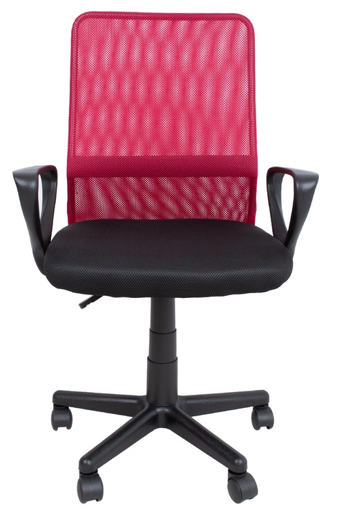 Офисный стул Home4you Belinda, 59 x 56 x 86.5 - 98.5 см, черный/красный