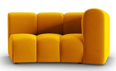 Элемент модульного дивана Micadoni Home Lupine Velvet, желтый, правый, 171 x 87 см x 70 см