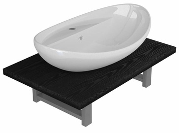Vannitoa mööblikomplekt VLX 279337, valge/must, 40 x 60 cm x 16.3 cm