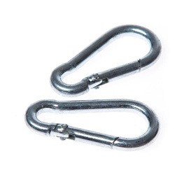 Karabiin Haushalt, tsingitud, metallisulam, 7 cm, Ø 0.7 cm, 2 tk