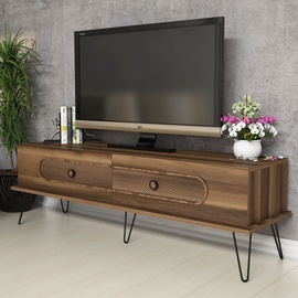 TV staliukas Kalune Design Ekol, riešuto, 40 cm x 145 cm x 45 cm