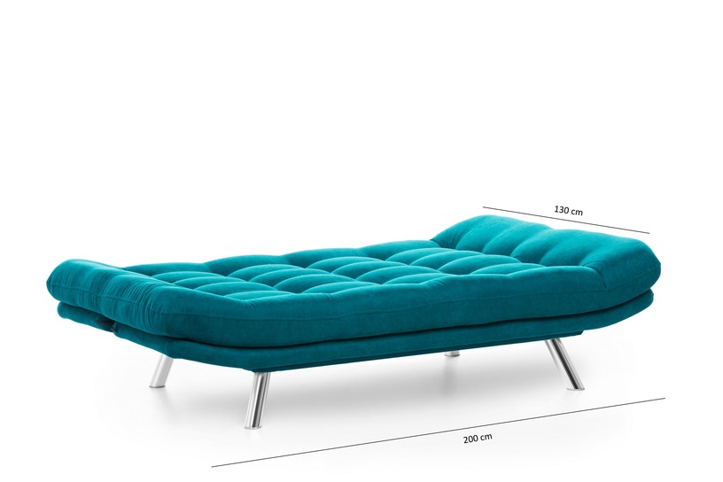 Диван-кровать Hanah Home Misa Petrol, зеленый, 100 x 200 см x 104 см