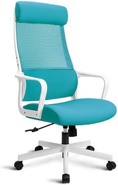 Biroja krēsls F-007, zila/balta