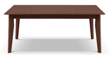Обеденный стол c удлинением Micadoni Home Vera, темно коричневый, 180 - 264 см x 100 см x 76 см