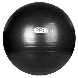 Гимнастический мяч PROfit, черный, 55 см
