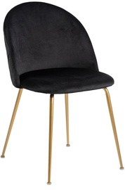 Ēdamistabas krēsls Charry, melna/vara, 54 cm x 49.5 cm x 80.5 cm