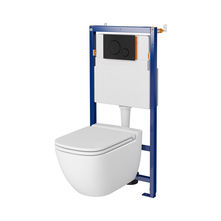 Piekarināmās tualetes komplekts Cersanit B627, 112 - 132 cm