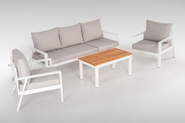 Välimööbli komplekt Kalune Design Ediz 026, valge, 5 istekohta