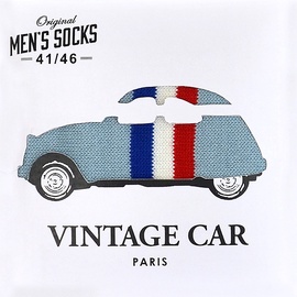 Kojinės Sukeno Plus One Vintage Car 79G18913Q, mėlynos/baltos/raudonos, 41-46, 2 vnt.