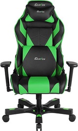 Spēļu krēsls Clutchchairz Gear Bravo, 45 x 37 x 44 - 57 cm, melna/zaļa