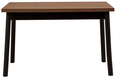 Обеденный стол Kalune Design Oliver Simbotte, черный/темно коричневый, 120 см x 75 см x 75 см
