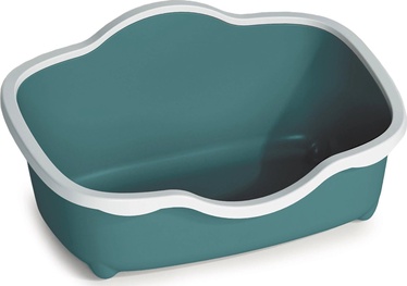 Кошачий туалет с рамкой Zolux Chic Open Smart, зеленый, oткрытый, 56 см x 38.5 см x 26 см