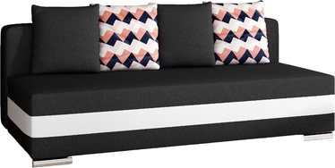 Dīvāns-gulta Calia Sawana 14, Soft 17, balta/melna, 91 x 195 cm x 83 cm