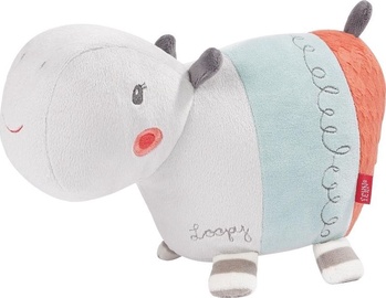 Mīkstā rotaļlieta BabyFehn Hippopotamus Loopy, daudzkrāsaina, 35 cm