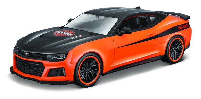 Bērnu rotaļu mašīnīte Maisto Chevrolet Camaro H-D 2017 32271, 1:24, melna/oranža