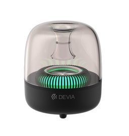 Juhtmevaba kõlar Devia Smart Series Crystal Speaker (I-M2) (USB, microSD, AUX, RGB), must, 5 W