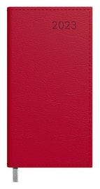 Darba kalendārs Timer Midi Memory 2024, sarkana, 16.7 cm x 9 cm